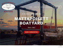 Tablet Screenshot of mattapoisettboatyard.com